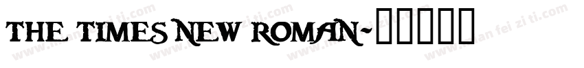 the times new roman字体转换